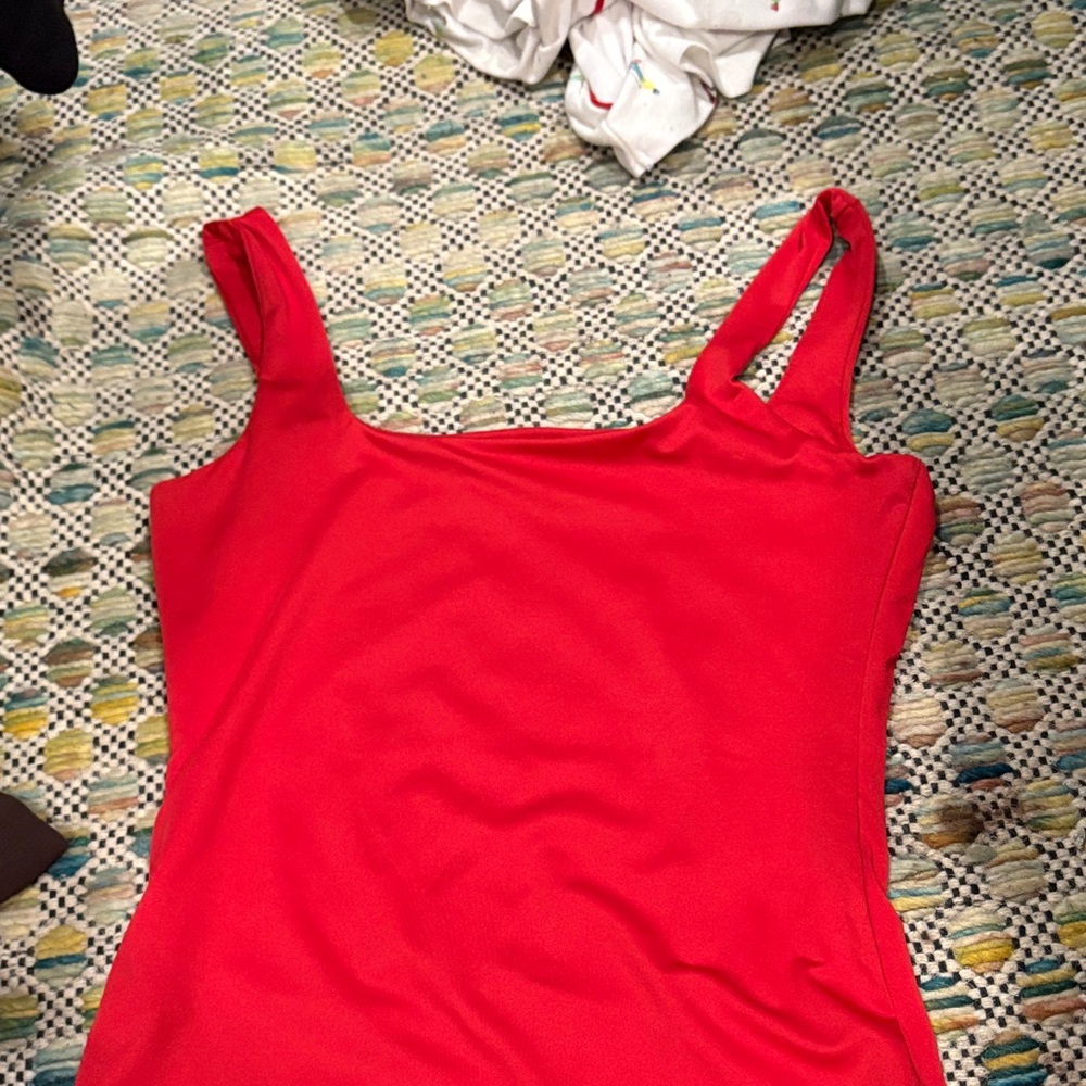 Red bodysuit